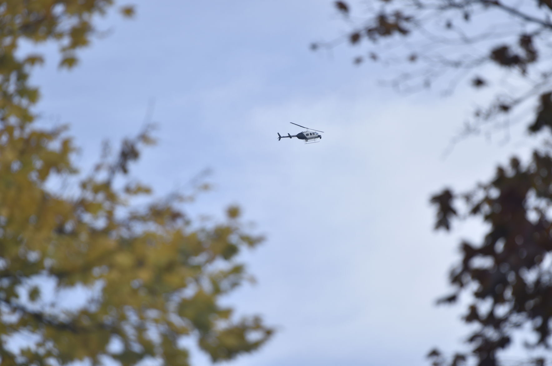 Helicopters above Kenosha Friday
